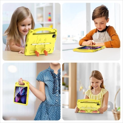 Dux Ducis Panda bezpieczne dla dzieci dziecięce miękkie etui do iPad Pro 11'' 2021 / 2020 / 2018 / iPad Air 2020 / 2022 z miejsc