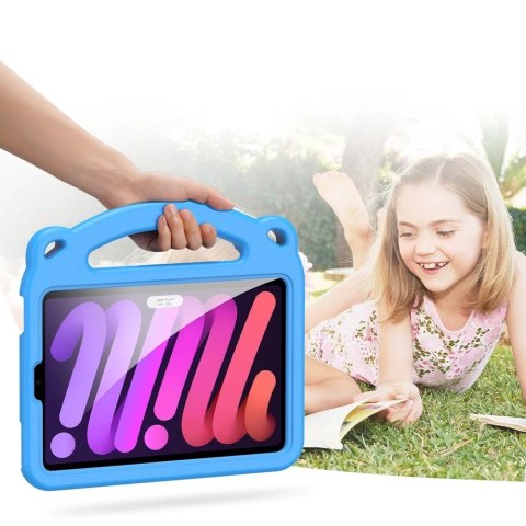 Dux Ducis Panda bezpieczne dla dzieci dziecięce miękkie etui do iPad mini 2021 niebieski