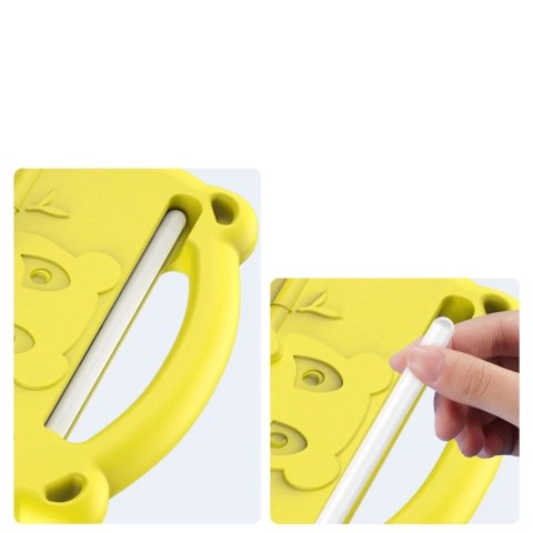 Dux Ducis Panda bezpieczne dla dzieci dziecięce miękkie etui do iPad mini 2021 żółty