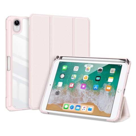 Dux Ducis Toby pancerne etui z klapką Smart Case do iPad mini 2021 z uchwytem na Apple Pencil różowy