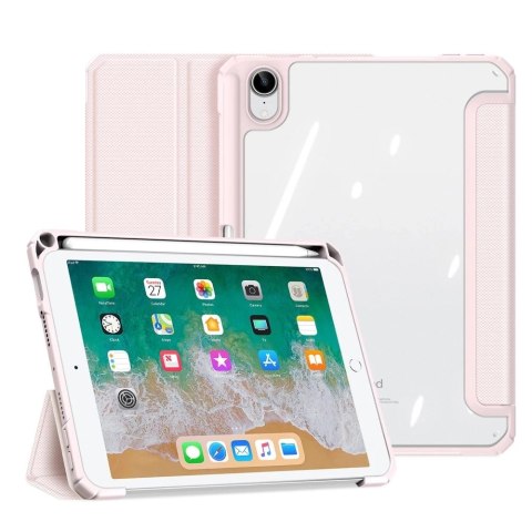Dux Ducis Toby pancerne etui z klapką Smart Case do iPad mini 2021 z uchwytem na Apple Pencil różowy