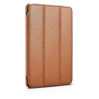 ICarer Leather Folio etui do iPad mini 5 skórzany pokrowiec smart case brązowy (RID800-BN)