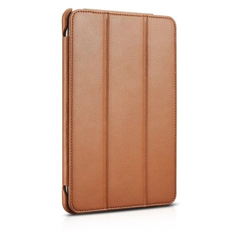 ICarer Leather Folio etui do iPad mini 5 skórzany pokrowiec smart case brązowy (RID800-BN)