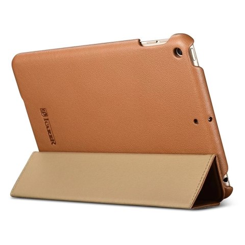 ICarer Leather Folio etui do iPad mini 5 skórzany pokrowiec smart case brązowy (RID800-BN)