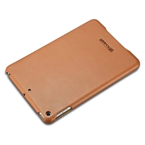 ICarer Leather Folio etui do iPad mini 5 skórzany pokrowiec smart case brązowy (RID800-BN)