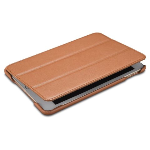 ICarer Leather Folio etui do iPad mini 5 skórzany pokrowiec smart case brązowy (RID800-BN)