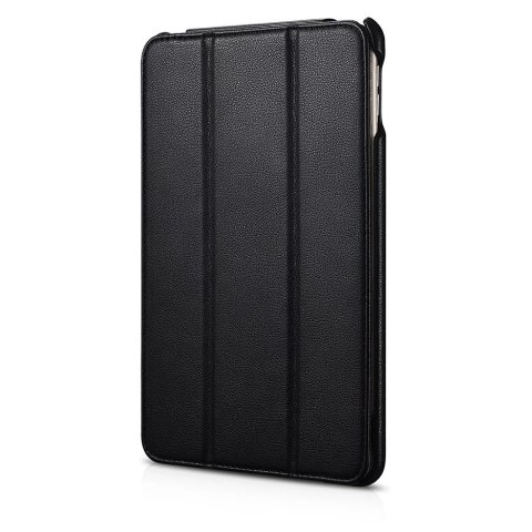 ICarer Leather Folio etui do iPad mini 5 skórzany pokrowiec smart case czarny (RID800-BK)