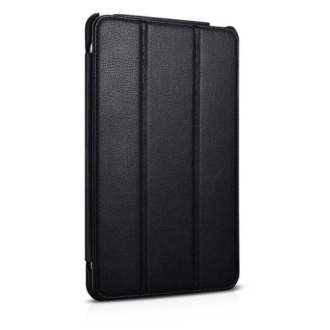 ICarer Leather Folio etui do iPad mini 5 skórzany pokrowiec smart case czarny (RID800-BK)