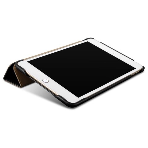 ICarer Leather Folio etui do iPad mini 5 skórzany pokrowiec smart case czarny (RID800-BK)