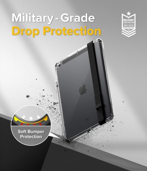 Ringke Fusion etui pokrowiec z żelową ramką iPad 10.2'' 2021 / 2020 / 2019 czarny (FPS586R55)