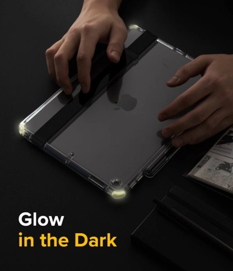 Ringke Fusion etui pokrowiec z żelową ramką iPad 10.2'' 2021 / 2020 / 2019 czarny (FPS586R55)