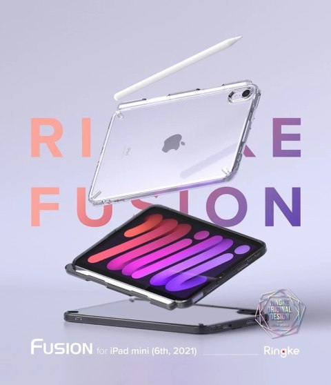 Ringke Fusion etui pokrowiec z żelową ramką iPad mini 2021 czarny (F584R53)