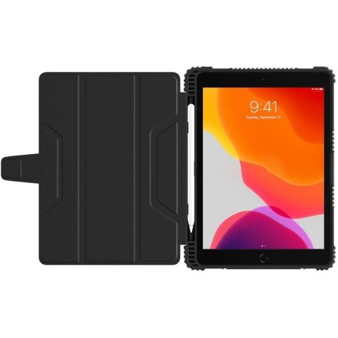 Nillkin Bumper Leather Case Pro pancerne etui Smart Cover z osłoną na aparat i podstawką iPad 10.2'' 2021 / iPad 10.2'' 2020 / i