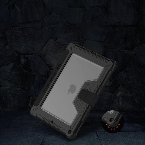 Nillkin Bumper Leather Case Pro pancerne etui Smart Cover z osłoną na aparat i podstawką iPad 10.2'' 2021 / iPad 10.2'' 2020 / i