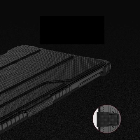 Nillkin Bumper Leather Case Pro pancerne etui Smart Cover z osłoną na aparat i podstawką iPad 10.2'' 2021 / iPad 10.2'' 2020 / i