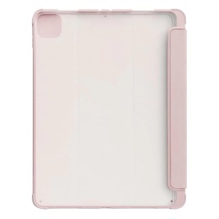 Stand Tablet Case etui Smart Cover pokrowiec na iPad Pro 12.9 2020 / 2021 / 2022 / iPad Air 13 2024 z funkcją podstawki różowy