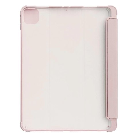 Stand Tablet Case etui Smart Cover pokrowiec na iPad Pro 12.9 2020 / 2021 / 2022 / iPad Air 13 2024 z funkcją podstawki różowy