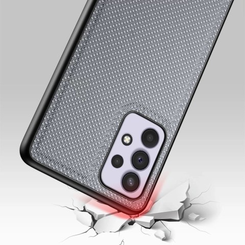 Dux Ducis Fino etui pokrowiec pokryty nylonowym materiałem Samsung Galaxy A33 5G niebieski