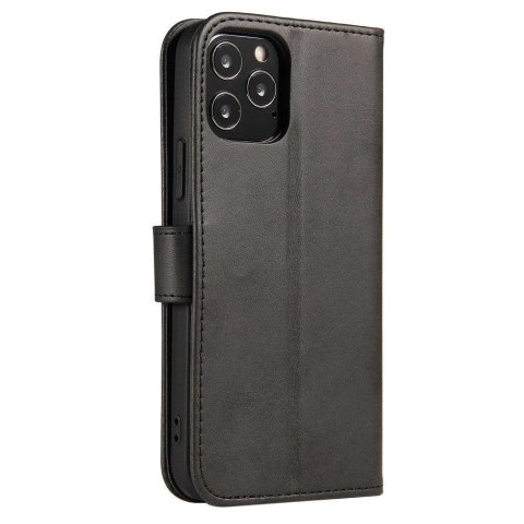 Magnet Case elegancki futerał etui pokrowiec z klapką i funkcją podstawki Xiaomi 12/12X czarny