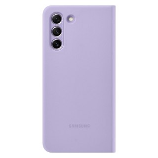 Samsung Smart Clear View Cover futerał antybakteryjne etui z inteligentną klapką Samsung Galaxy S21 FE lawendowy (EF-ZG990CVE)