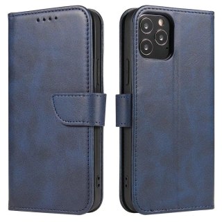 Magnet Case elegancki futerał etui pokrowiec z klapką i funkcją podstawki Samsung Galaxy A13 5G niebieski