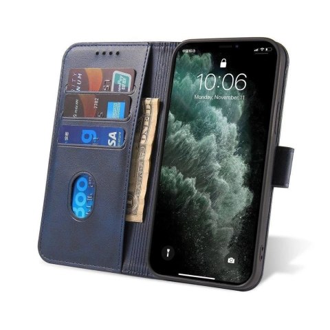 Magnet Case elegancki futerał etui pokrowiec z klapką i funkcją podstawki Samsung Galaxy A13 5G niebieski