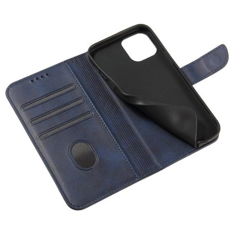Magnet Case elegancki futerał etui pokrowiec z klapką i funkcją podstawki Samsung Galaxy A13 5G niebieski