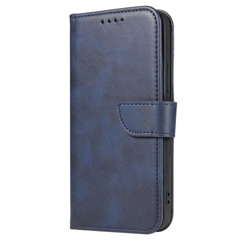 Magnet Case elegancki futerał etui pokrowiec z klapką i funkcją podstawki Samsung Galaxy A33 5G niebieski