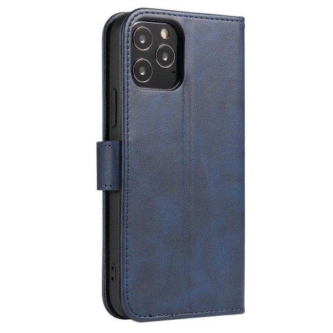 Magnet Case elegancki futerał etui pokrowiec z klapką i funkcją podstawki Samsung Galaxy A33 5G niebieski