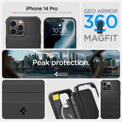 Spigen geo armor 360 mag magsafe iphone 14 pro black