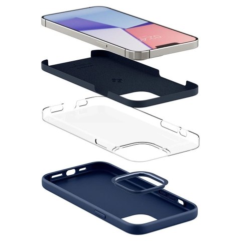 Spigen silicone fit iphone 13 pro navy blue