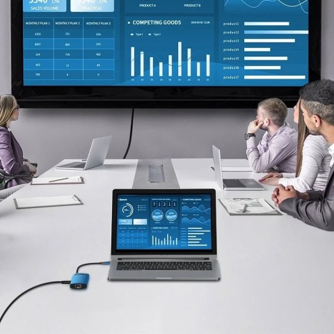 Baseus Metal Gleam 8w1 wielofunkcyjny HUB USB Typ C - USB Typ C Power Delivery 100W / HDMI 4K 30Hz / czytnik kart SD i microSD /