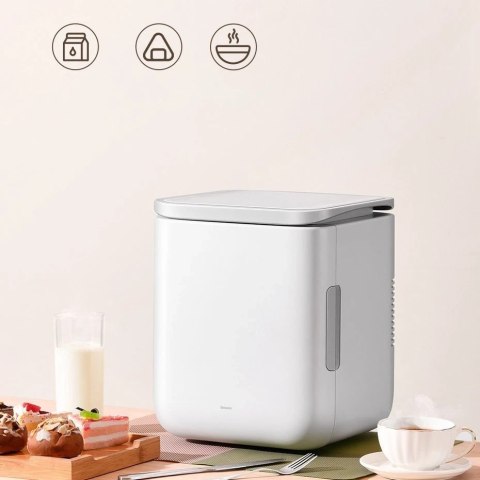 Baseus mini przenośna lodówka turystyczna + podgrzewacz 6L różowy (ACXBW-A04)