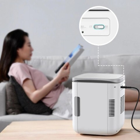 Baseus mini przenośna lodówka turystyczna + podgrzewacz 6L różowy (ACXBW-A04)