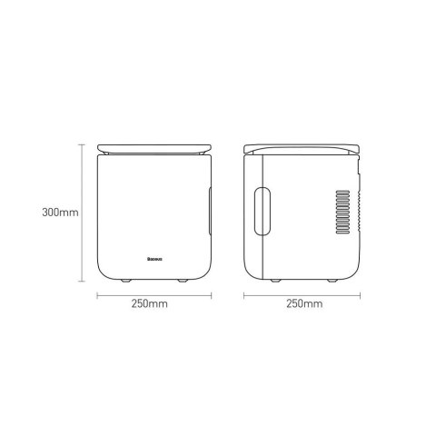 Baseus mini przenośna lodówka turystyczna + podgrzewacz 6L różowy (ACXBW-A04)