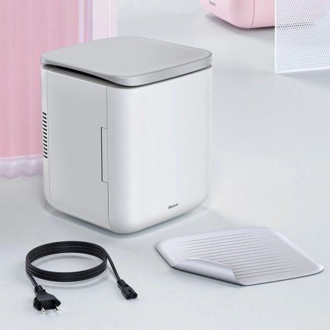Baseus mini przenośna lodówka turystyczna + podgrzewacz 6L różowy (ACXBW-A04)
