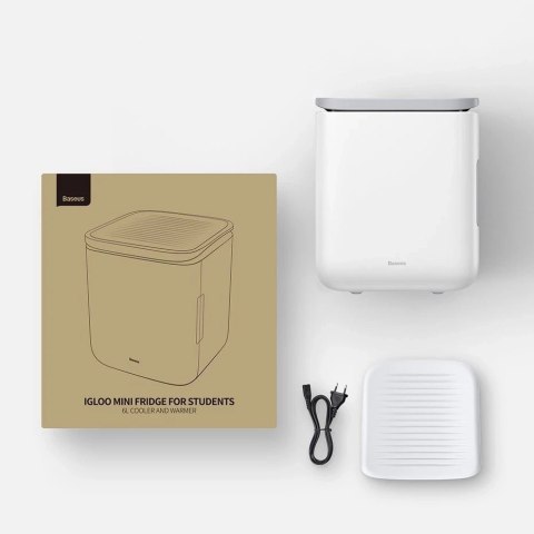Baseus mini przenośna lodówka turystyczna + podgrzewacz 6L różowy (ACXBW-A04)