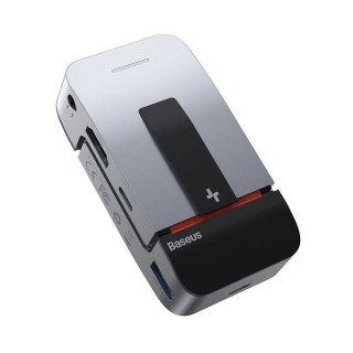 Baseus podstawka wielofunkcyjny HUB USB Typ C - USB 3.0 / RJ45 / 3,5 mm mini jack / HDMI / USB Typ C / Thunderbolt 3 do MacBook 