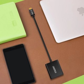 Choetech jednokierunkowa przejściówka adapter HUB USB Typ C na VGA czarna (HUB-V01)
