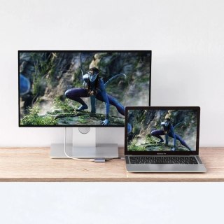 Choetech jednokierunkowy kabel przejściówka adapter z USB Typ C na mini DisplayPort 4K 60Hz szary (HUB-M06)