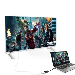 Choetech przejściówka adapter HUB USB Typ C Thunderbolt 3 (męski) na HDMI 2.0 4K@60Hz (żeński) czarny (HUB-H04BK)