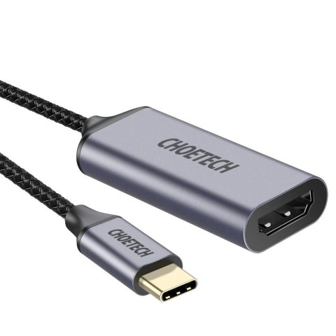 Choetech przejściówka adapter HUB USB Typ C (męski) na HDMI (żeński) 4K 60Hz szary (HUB-H10)