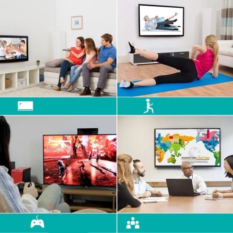 Choetech przejściówka adapter HUB USB Typ C (męski) na HDMI (żeński) 4K 60Hz szary (HUB-H10)