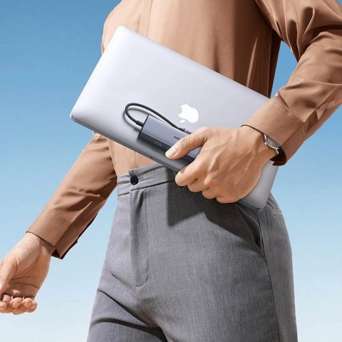 Czytnik kart Ugreen 9w1 wielofunkcyjny HUB USB Typ C - 2x USB 3.2 Gen 1 / 1x USB 2.0 / 2x HDMI 4K 60Hz / SD i TF / USB Typ C PD 