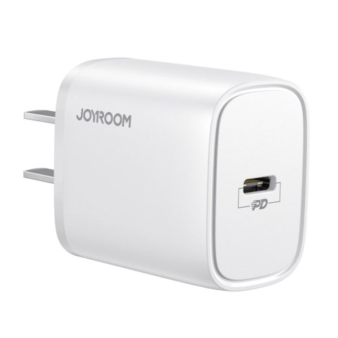 Joyroom szybka ładowarka sieciowa USB Typ C PD 20W wtyczka CN biały (L-P201)