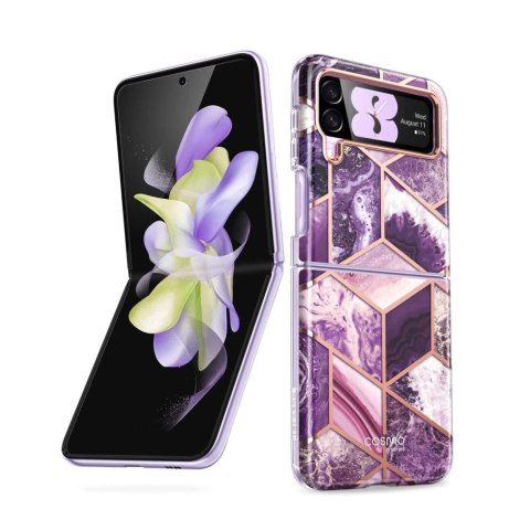 Supcase cosmo galaxy z flip 4 marble purple