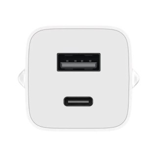 Xiaomi Mi Travel Charger ładowarka sieciowa GaN 65W USB / USB Typ C biała (BHR5515GL)