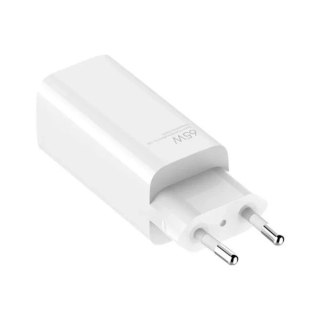 Xiaomi Mi Travel Charger ładowarka sieciowa GaN 65W USB / USB Typ C biała (BHR5515GL)
