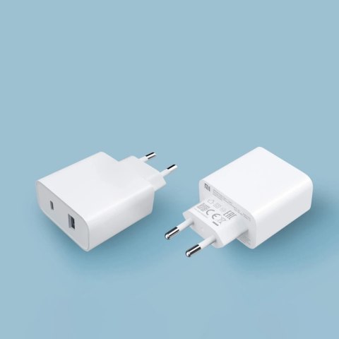 Xiaomi Mi ładowarka sieciowa USB/USB-C 33W EU biała (BHR4996GL)