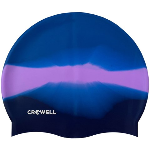 Czepek pływacki silikonowy Crowell Multi Flame niebiesko-fioletowy kol.21 Czepek pływacki silikonowy Crowell Multi Flame niebiesko-fioletowy kol.21
